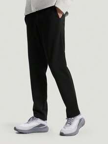 Adidas Men's WUZONG WEN KN P Sports Knit Long Pants KG0842 - Black - View 1