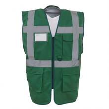 Yoko Unisex Adult Executive Hi-Vis Waistcoat - Paramedic Green - View 2