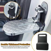 Foldable Car Door Step With Safety Hammer, Made Of Durable Aluminum Alloy Material And Anti-Slip Design, Suitable For Most Vehicles - Multicolor - View 4
