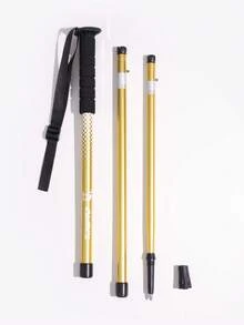 CAMEL CROWN Tongkat Hiking/Trekking Teleskopik Portabel Paduan Aluminium Profesional untuk Aktivitas Luar Ruangan - Mustard Yellow - View 1