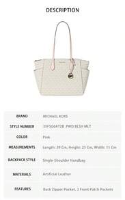 Michael Kors Marilyn 印花女士單肩斜挎手提包 35F5G6AT2B PWD BLSH MLT - 粉紅色35F5G6AT2B PWD BLSH MLT - 查看 6