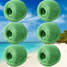 100g Hollow Yarn 2mm Linen Doll Handmade Crochet Knitting DIY Stiff Yarn For Bags And Hats - 6-pack - View 36