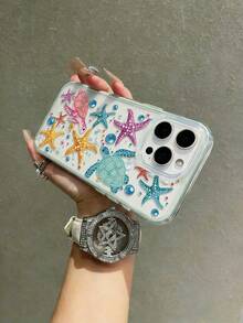 1件對比色 2合1 龜紋手機殼，適用於 Apple 17/17Pro/17promax/16/16Pro/16promax/15/15Pro/15promax/14/14Pro/14promax/13/13Pro/13promax/12/11 保護殼 - 多色3 - 查看 5