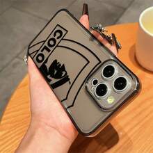 1 buah Casing Ponsel Kreatif Logo Tim Corocoro Kompatibel dengan Apple 17 16 15 14 13 12 11 Pro Max X XR XSMAX 8 7 Plus Anti-Jatuh Pelindung Belakang Matte - MultiWarna - View 4