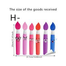 Dopamine Rainbow Cartoon Funny Smiling Face Crayon Drawing Window Sticker, Double-Sided PVC Static Adhesion Glass Decal, Suitable For Back To School Season Classroom, Kindergarten, Bedroom, Study Room And Home Decor - Multicolor - View 15