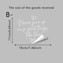 Simple And Inspiring Positive Energy Quotes Mirror Stickers, Double-Sided Visible PVC Electrostatic Adsorption Glass Stickers, Suitable For Bathroom Mirrors, Bedroom And Living Room Window Decoration. - Text Stickers - View 13