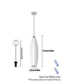 [Powerful Milk Frother] Electric Milk Frother - 1pc Battery Operated Portable Cappuccino And Coffee Mixer, Suitable For Kitchen Supplies - Multicolor - View 6