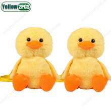Kids Plush Backpacks - Yellow-1PC - View 3