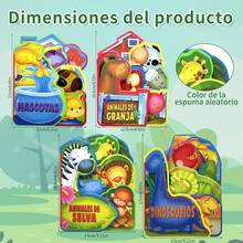1PC Spanish Foam Picture Story Book Animals/Insects Educational Preschool Learning Book Stimulates Learning Interest, Great Gifts For Mother's Day, Eid Al-Fitr & Eid Al-Adha - Multicolor - View 3