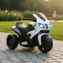 Moto Infantil Niño, Triciclo con Carro Niño Montable, Asientos más grandes y espaciosos para un viaje más cómodo. - Blanco - Ver 1