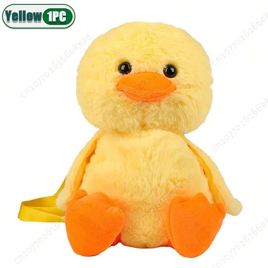 Kids Plush Backpacks - Yellow-1PC - View 1