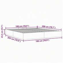vidaXL Ottoman-Bett ohne Matratze Schwarz 180x200 cm Samt, Bettrahmen, Bettgestell mit Stauraum, Polsterbett, Bettgestell, Bettrahmen mit Stauraum - Schwarz - Übersicht 3