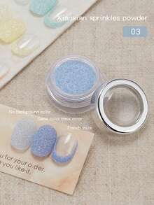 Baoshiman Glitter Fino Sonhador, Pó Decorativo de Glitter Multicolorido Ultra Brilhante, Acessórios Portáteis para Arte de Unhas, Múltiplas Cores Disponíveis, Adequado para Arte de Unhas DIY - Multicolorido - Visão 21
