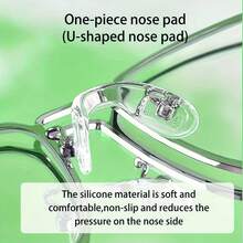 8PCS U-Shaped Silicone Eyeglass Nose Pads With Screws Transparent Non-Slip Comfortable Replacement Nose Pads For Adults Kids - 8 Items - View 6