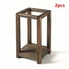 1pc Vintage Wooden Candle Lantern: Rustic Style Candle Lighting Decor, Suitable For Wedding, Christmas, Halloween, Thanksgiving, Birthday Party, Valentine's Day And Tabletop Decoration - Multiple Styles - View 8
