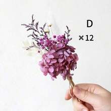 1/2/4/6/12pcs Boho Mini Artificial Flower Bouquet, Men Boutonniere For Groom Groomsmen, Desktop Cake Decor & Bridal Party Gift - Multi-color 1 - View 25