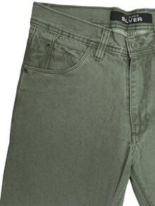 World JSM Silver Men Jeans - Olive Green - View 5
