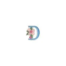 1/26pcs Computer Embroidered Floral Multi-Color English Letter A-Z Badge Patch, Clothing Accessory Decorative Patch With Back Adhesive Embroidery Fabric - Multicolor - View 65