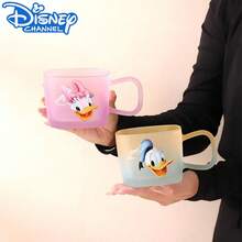1pc Official Disney Mickey Minnie Glass Cup With Handle, 450ML Cartoon Couple Water Cup, Coffee, Tea, Juice Universal Cup, Home Breakfast Cup, Fan Valentine's Day Women's Gift - Multicolor - View 6