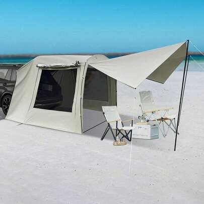 Car Tent Attachment For Camping Car Awning Outdoor Tent 210T Polyester Fabric