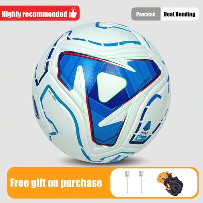 1 pieza Balón de fútbol No. 5 de nivel de evento, con tecnología de unión térmica sin costuras, PU de alta calidad resistente al desgaste, rebote de 1.5m, trayectoria de vuelo estable, diseñado especialmente para entrenamiento de competición de adultos y adecuado para diversos requisitos de campo.