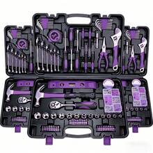 115/46pcs Multi-Function Car Repair Tool Set, Ratchet Wrench Set, Includes Sockets, 1/4 Inch Drive, Chrome Vanadium Steel Extension Bars, Suitable For Car Maintenance And Home Use - Steel Construction - View 1