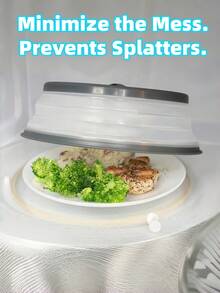 2pcs Splash Guard Set, Suitable For Stand Mixer - Splash Guard With Measurement Markings, Oil-Resistant Lid, Easy To Clean And Mess-Free Cooking, Kitchen Accessory | Transparent Design | Easy-Clean Material (Random Style) - Multicolor - View 7