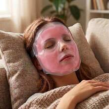 Máscara Térmica Facial em Gel Quente/Fria Alívio e Relaxamento Reutilizável - Primicias Qiu - COR ALEATORIA - Visão 4