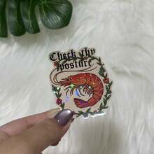 Miếng dán nhắc nhở tư thế Check Thy Posture, decal cho laptop, bình nước, miếng dán bình nước, sticker hài hước, sticker dễ thương, sticker laptop, miếng dán cho laptop - Phim Ngôi Sao - Xem 10