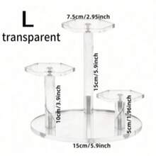 1set Clear Acrylic Display & Storage Shelf Fall Home Decor Room Decor - Clear - View 6