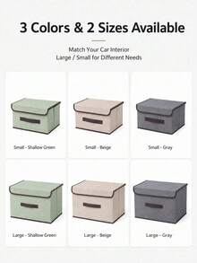Universal Trunk Storage Box With Lid - Foldable Non-Woven Fabric Storage Box, Large Foldable Cargo Box, Suitable For Clothes, Toys, Food, SUV, Truck And Car Accessories - A - View 9