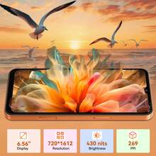 Blackview WAVE 7C 解鎖智慧型手機，Android 16，5000mAh 電池，13MP+32MP 側邊快捷鍵，八核心 (4+8 擴展) GB+64GB/128GB/1TB SD 儲存，6.56" HD+ 螢幕，雙 SIM 4G，不含充電器 - 黑色 - 查看 6