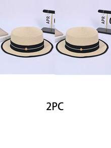 1 buah Topi Jerami Wanita Gaya Bohemian Poliester Modis untuk Aktivitas Luar Ruangan, Gaya Baru, Pinggiran Lebar, Perlindungan Matahari yang Dapat Disesuaikan, Bernapas, Warna Polos, Topi Jerami Cocok untuk Penggunaan Luar Ruangan Sehari-hari - MultiWarna - View 18