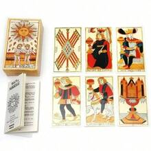 Tarot Prancis De Marseille 78 Kartu Permainan Oleh Card Master Di Marseilles Francais Tarot Cards - Putih - View 2