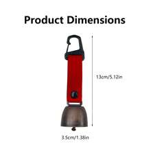 1pc Outdoor Bear Warning Bell, Portable And Practical Bear Alert Bell, Suitable For Hiking, Camping, Cycling - Multicolor - View 3