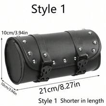 Bolsa de sillín multiusos impermeable para motocicleta, bolsa de herramientas con cierre con contraseña, bolsas de almacenamiento universal, accesorios para montar - Como se muestra en la imagen - Ver 14