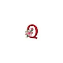 1/26pcs Computer Embroidered Floral Multi-Color English Letter A-Z Badge Patch, Clothing Accessory Decorative Patch With Back Adhesive Embroidery Fabric - Multicolor - View 10