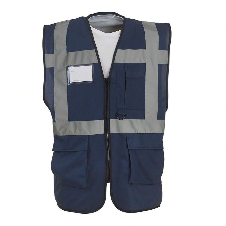 Yoko Unisex Adult Executive Hi-Vis Waistcoat - Navy - View 1