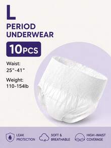 5/10/30pcs,Period Panties,Lightweight And Breathable,Quick Absorption,Super Absorbent,3D Stereoscopic Protection,Leak-Proof And Breathable,Odor Elimination,Random Pattern,Suitable For Summer Travel,Menstruation,Postpartum,Travel. - Menstrual Pants - View 13
