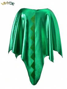 Vihyde Young Boys Halloween Dinosaur Tail Cape Costume, Eye-Catching Outfit - Green - View 7