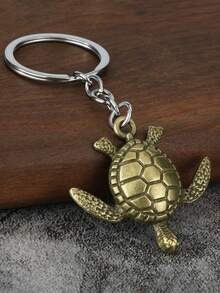 1pc Turtle Keychain Fashion Zinc Alloy Turtle Pendant, Suitable For Backpack, Handbag_Gift - Multicolor - View 4