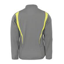 Spiro Unisex Adult Trial Zip Neck Training Top - Grey/Lime/White - View 2
