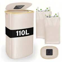 110L (29 Gallon) Recycling Bin, Suitable For Kitchen, Indoor And Outdoor Home Use, Comes With 2 Detachable And Reusable Inner Bags, Large Capacity Recycling Bin, Suitable For Bottles, Cans, Plastic Labels, Etc. - Multicolor - View 12