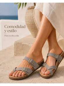 GETAC Women Flat Sandals - Coffee Brown - View 4