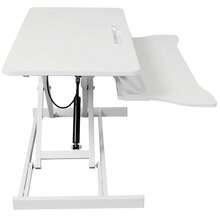[Free Shipping] Adjustable Height Standing Laptop Desk,Adjustable Sit To Stand Up Workstation With Keyboard Tray,White-XY841215 - Multicolor - View 6