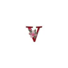 1/26pcs Computer Embroidered Floral Multi-Color English Letter A-Z Badge Patch, Clothing Accessory Decorative Patch With Back Adhesive Embroidery Fabric - Multicolor - View 90