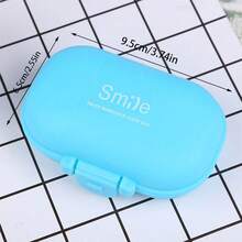 1pc/Pcs Macaron Pill Box, Plastic Pill Box, Portable Mini, 4-Compartment Storage Box, Pill Box, Portable Medicine Box, Plastic Storage Pill Box For Travel - View 11