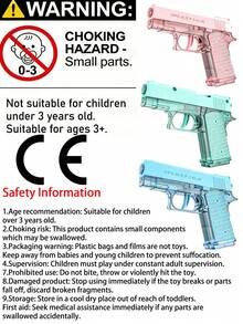 1911 自動上膛水槍 手動連續射擊 超長射程 夏季戶外海灘泳池噴水玩具槍 遊樂園玩水玩具 生日節日禮物 - 彩色 - 查看 2