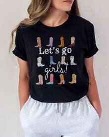 Women T-Shirts - 黑色 - 查看 1