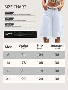 Women's Retro High Waisted Seven Quarter Jeans, Women's Slimming, Wide Leg Straight Leg Pants, Non Elastic Denim Shorts, Summer Versatile Casual - 深色水洗藍 - 查看 7